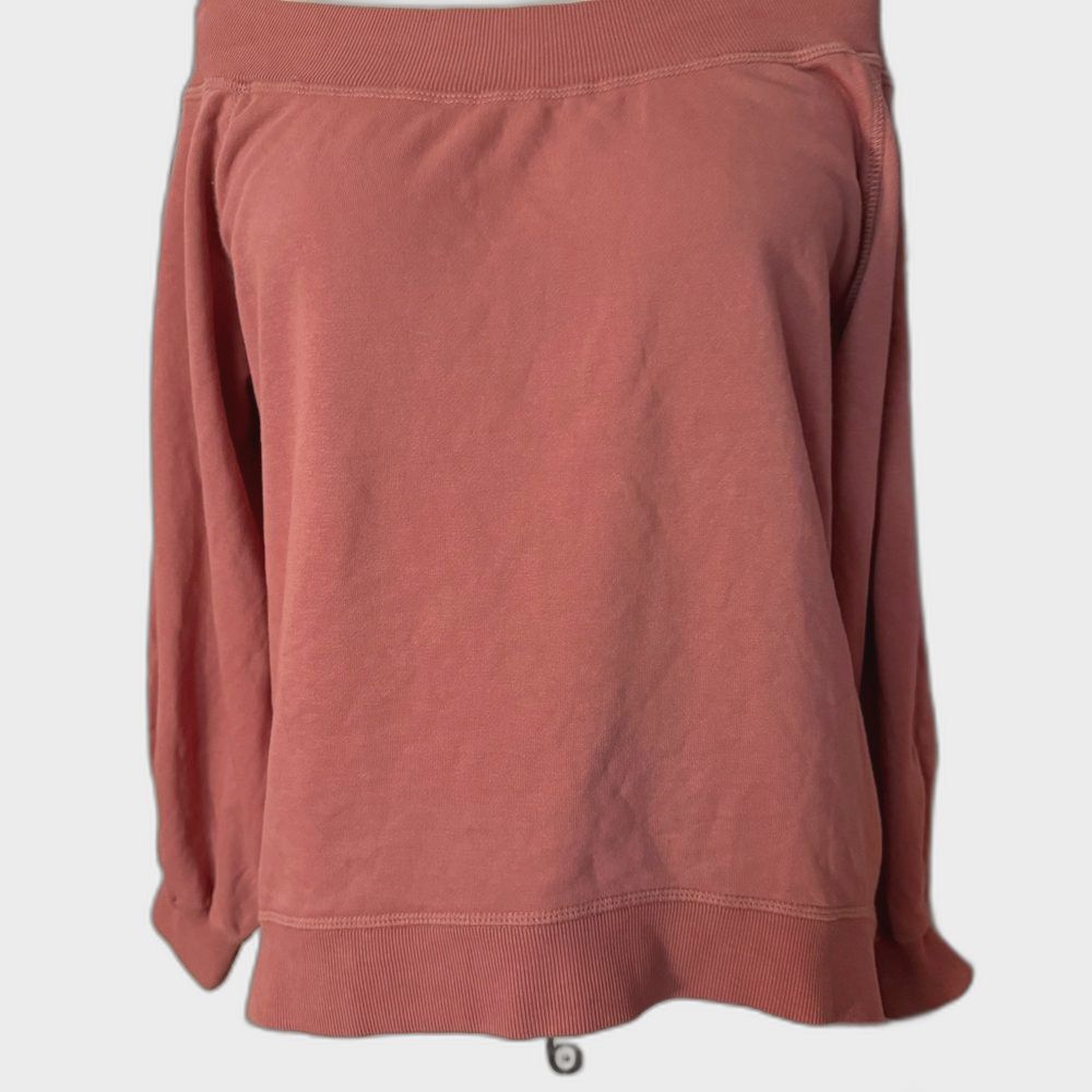 Women's Off-Shoulder Sweater - Dusty Pink
